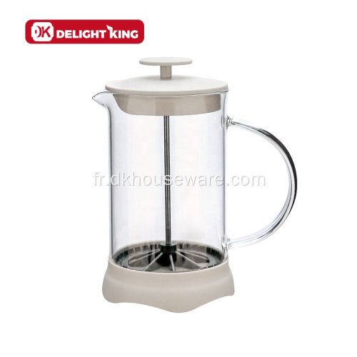 Cafetière à pression française avec filtration en acier inoxydable